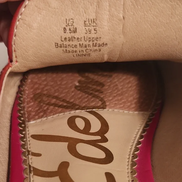 Sam Edelman Red Leather Mules For Women - Picture 4 of 12